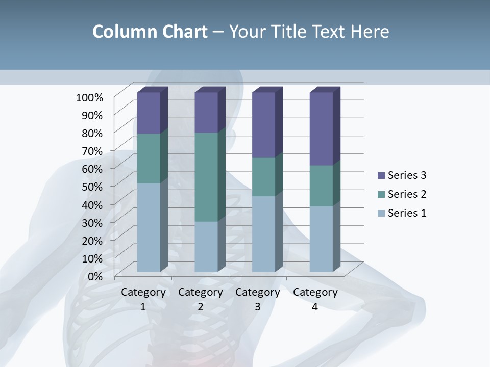 A Skeleton Holding His Back In Pain Powerpoint Presentation PowerPoint Template