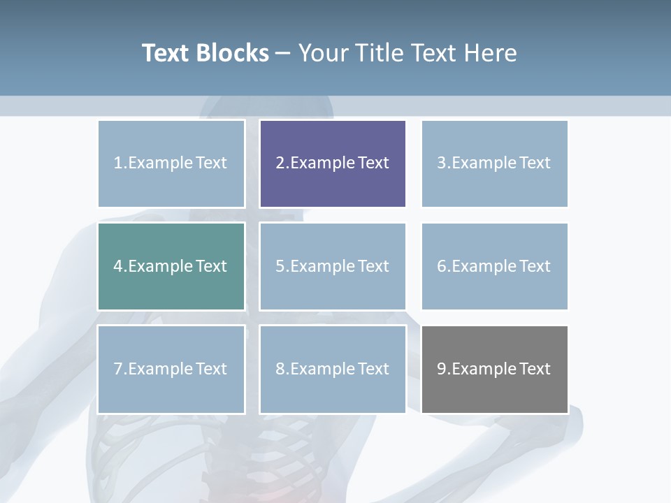 A Skeleton Holding His Back In Pain Powerpoint Presentation PowerPoint Template