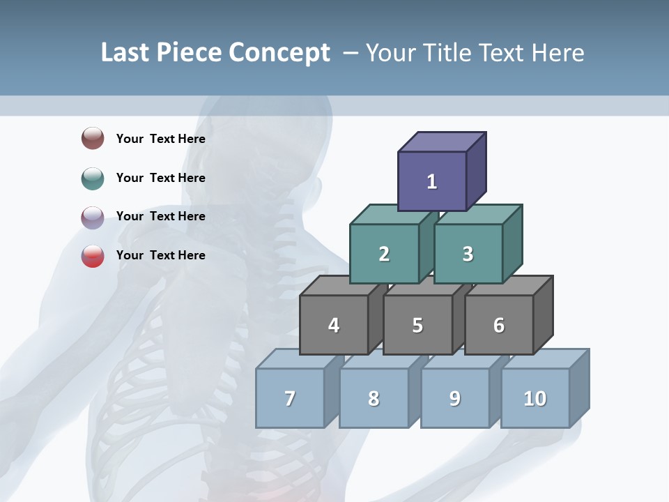 A Skeleton Holding His Back In Pain Powerpoint Presentation PowerPoint Template