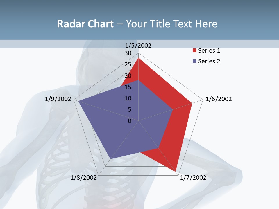 A Skeleton Holding His Back In Pain Powerpoint Presentation PowerPoint Template