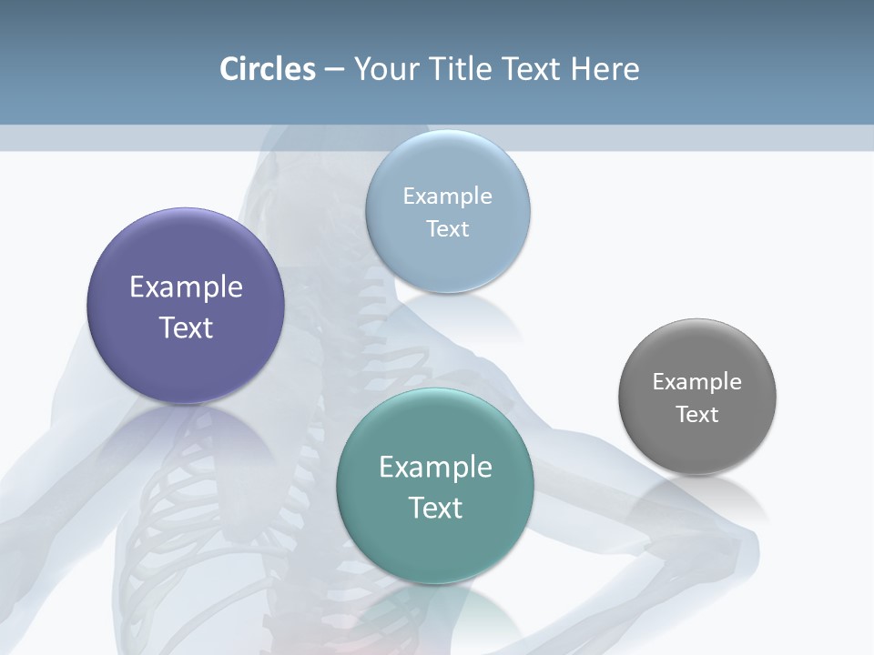 A Skeleton Holding His Back In Pain Powerpoint Presentation PowerPoint Template