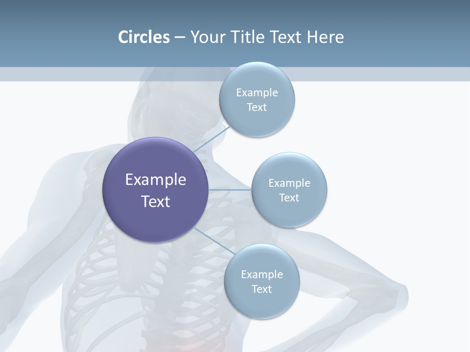 A Skeleton Holding His Back In Pain Powerpoint Presentation PowerPoint Template