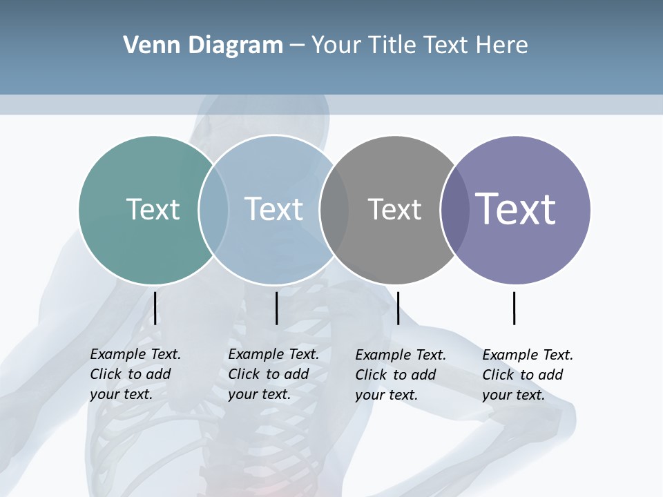 A Skeleton Holding His Back In Pain Powerpoint Presentation PowerPoint Template