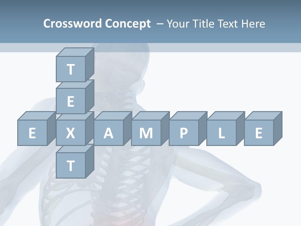 A Skeleton Holding His Back In Pain Powerpoint Presentation PowerPoint Template