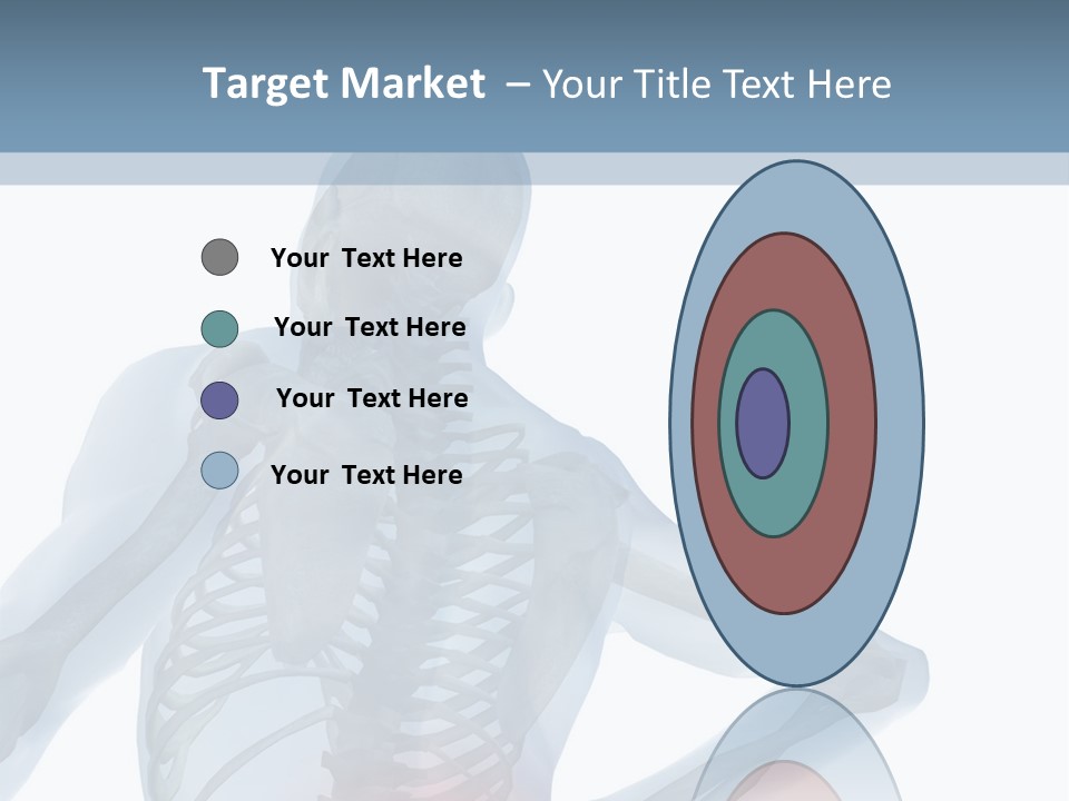 A Skeleton Holding His Back In Pain Powerpoint Presentation PowerPoint Template