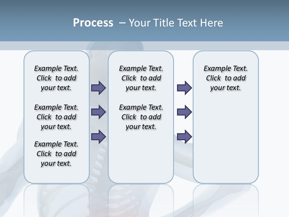 A Skeleton Holding His Back In Pain Powerpoint Presentation PowerPoint Template