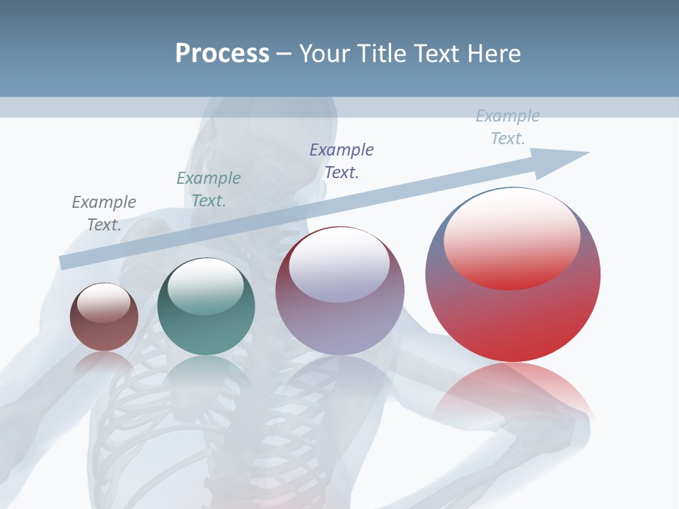 A Skeleton Holding His Back In Pain Powerpoint Presentation PowerPoint Template