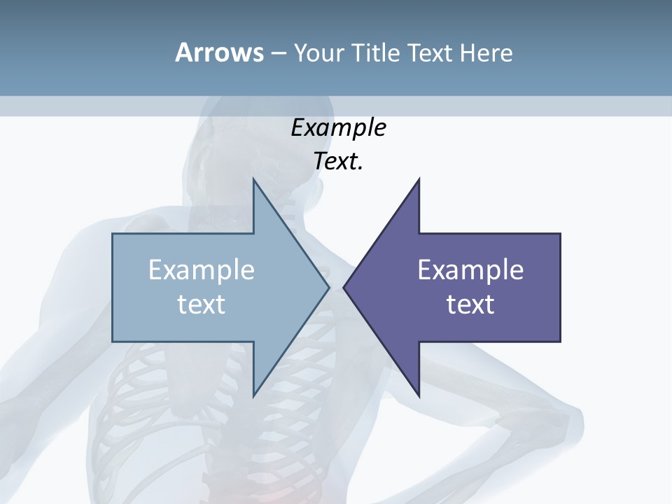 A Skeleton Holding His Back In Pain Powerpoint Presentation PowerPoint Template