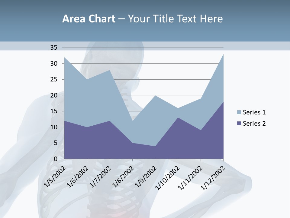 A Skeleton Holding His Back In Pain Powerpoint Presentation PowerPoint Template