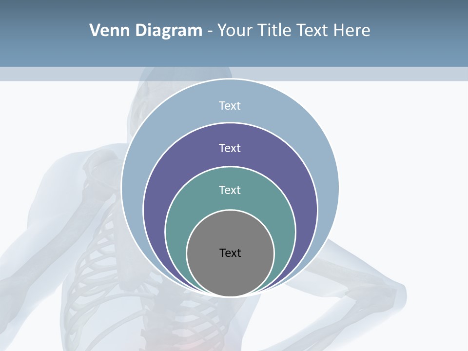 A Skeleton Holding His Back In Pain Powerpoint Presentation PowerPoint Template