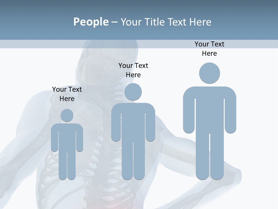 A Skeleton Holding His Back In Pain Powerpoint Presentation PowerPoint Template