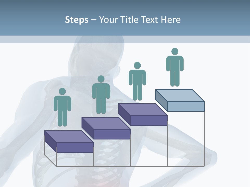 A Skeleton Holding His Back In Pain Powerpoint Presentation PowerPoint Template