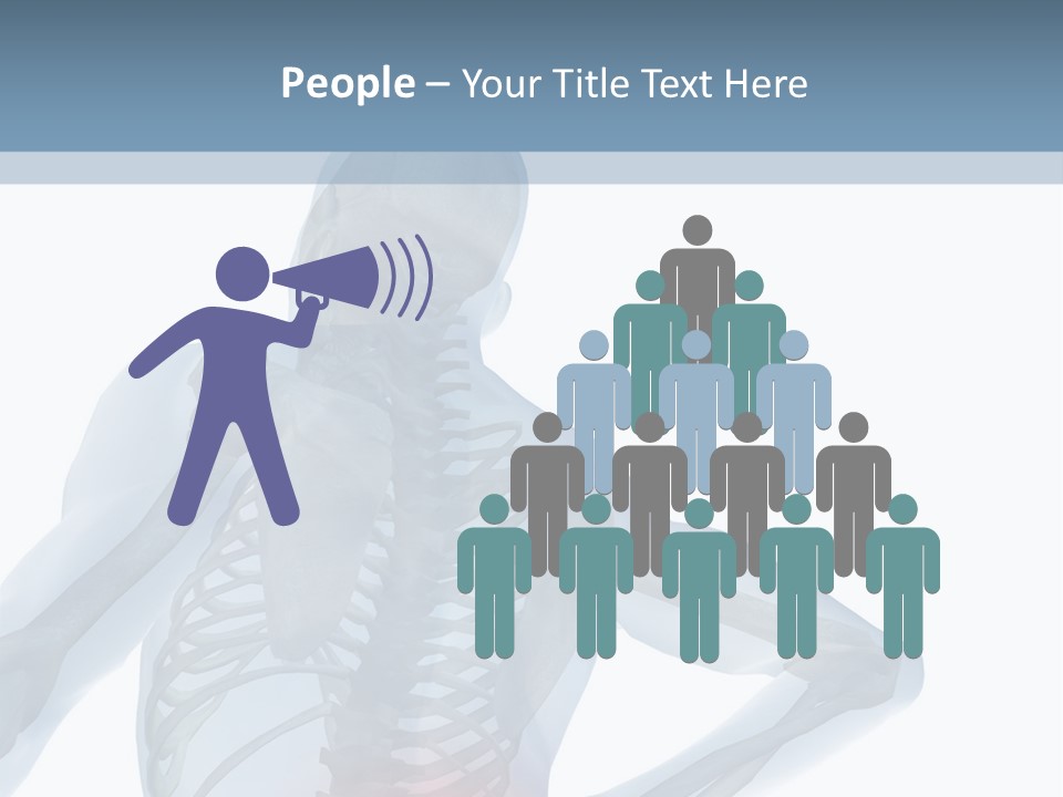 A Skeleton Holding His Back In Pain Powerpoint Presentation PowerPoint Template