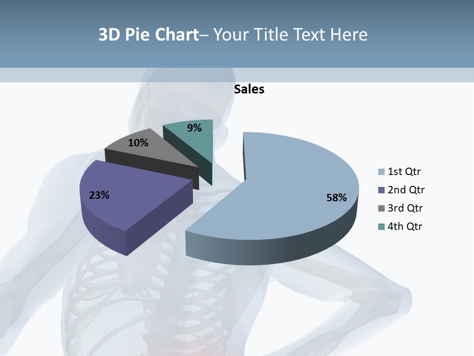 A Skeleton Holding His Back In Pain Powerpoint Presentation PowerPoint Template