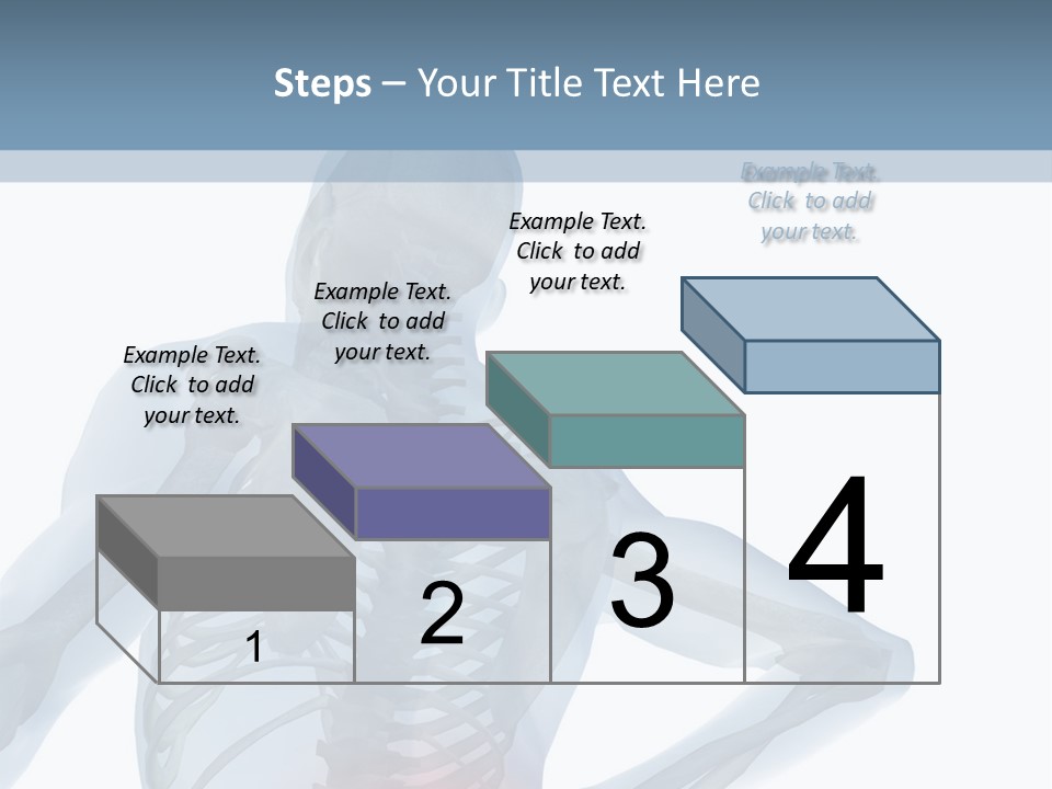 A Skeleton Holding His Back In Pain Powerpoint Presentation PowerPoint Template
