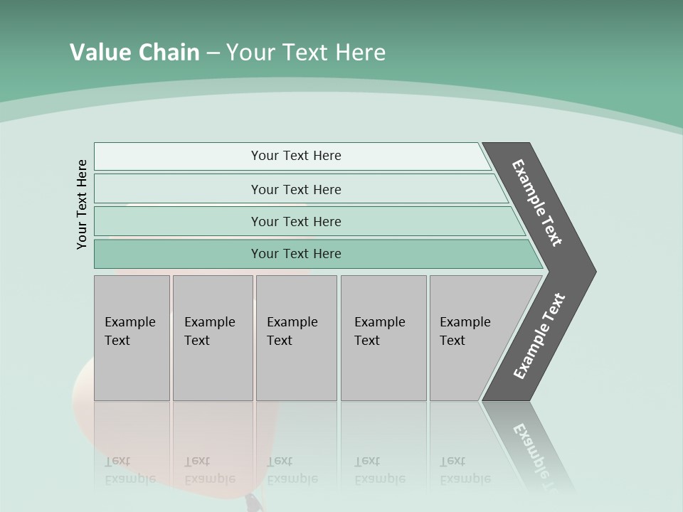 A Pink Heart Shaped Balloon Floating In The Air PowerPoint Template