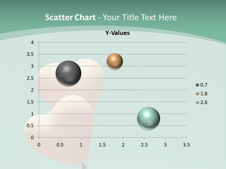 A Pink Heart Shaped Balloon Floating In The Air PowerPoint Template