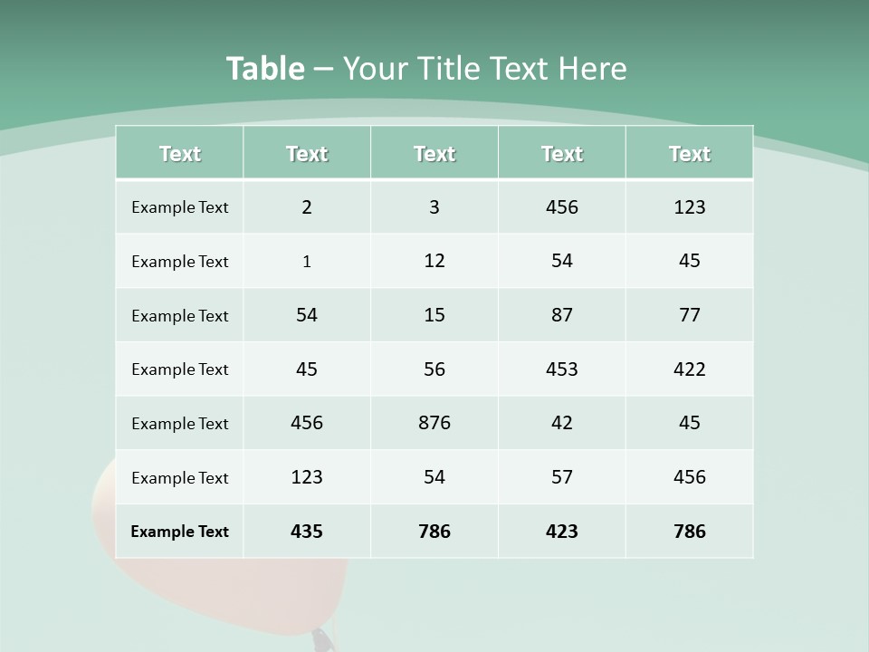 A Pink Heart Shaped Balloon Floating In The Air PowerPoint Template