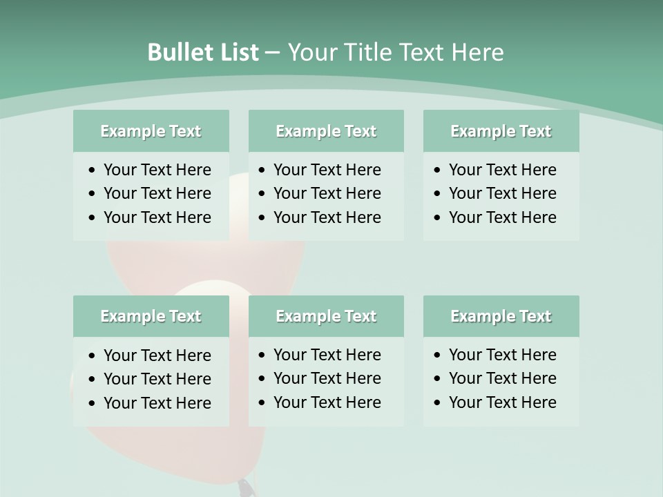 A Pink Heart Shaped Balloon Floating In The Air PowerPoint Template