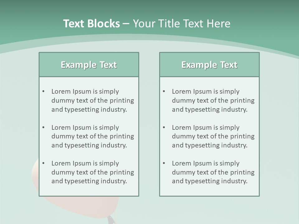A Pink Heart Shaped Balloon Floating In The Air PowerPoint Template