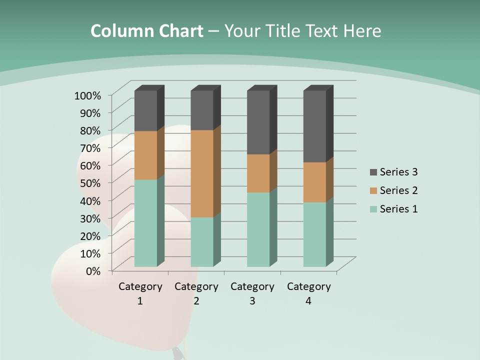 A Pink Heart Shaped Balloon Floating In The Air PowerPoint Template