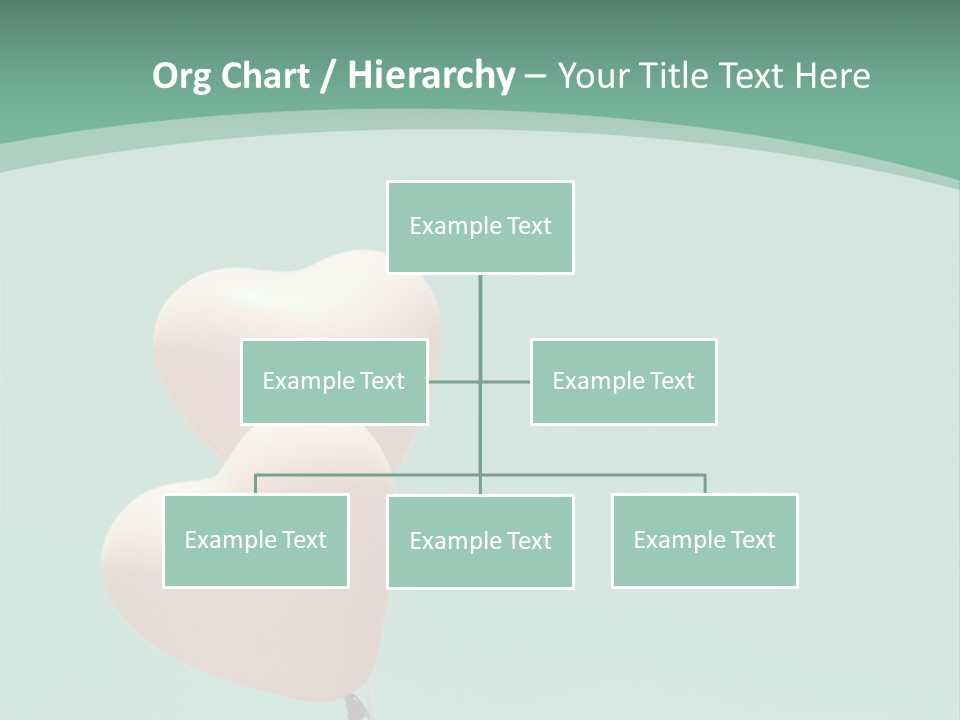 A Pink Heart Shaped Balloon Floating In The Air PowerPoint Template