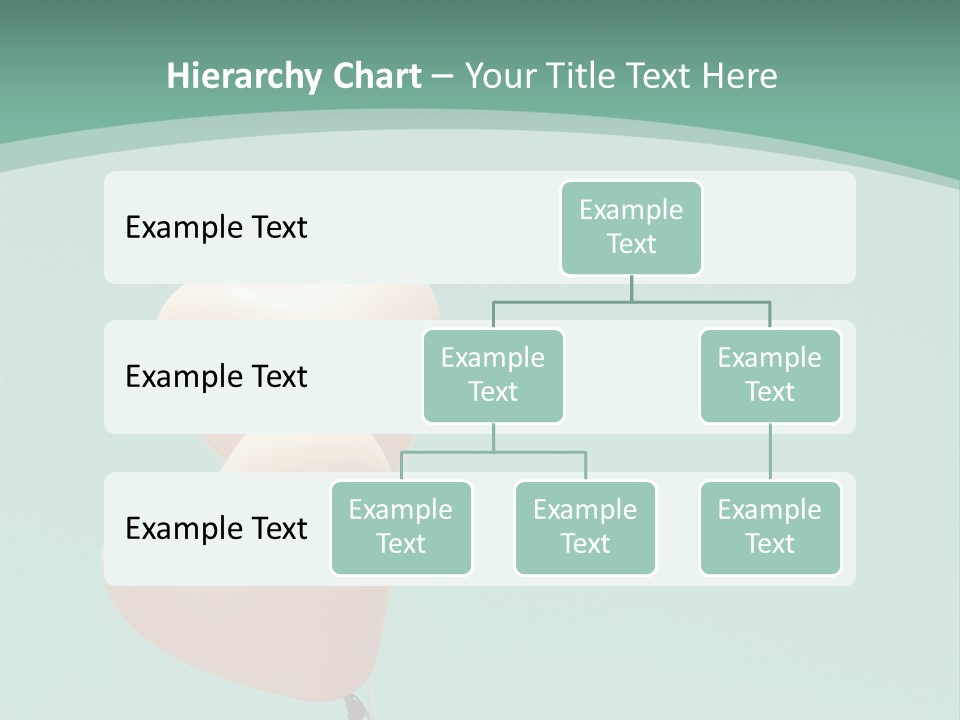 A Pink Heart Shaped Balloon Floating In The Air PowerPoint Template