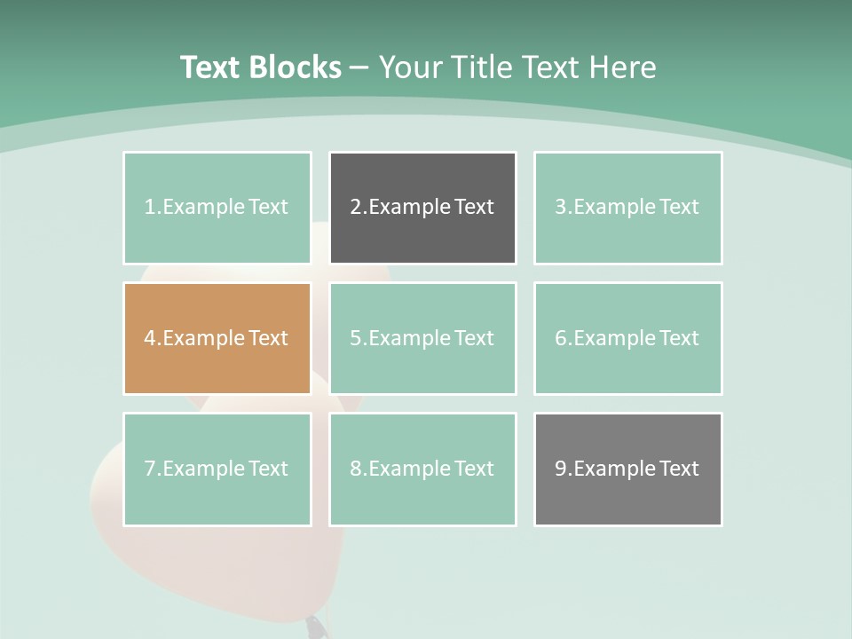 A Pink Heart Shaped Balloon Floating In The Air PowerPoint Template
