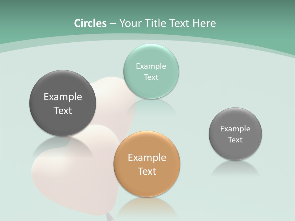 A Pink Heart Shaped Balloon Floating In The Air PowerPoint Template