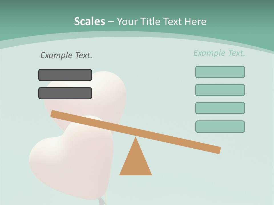 A Pink Heart Shaped Balloon Floating In The Air PowerPoint Template