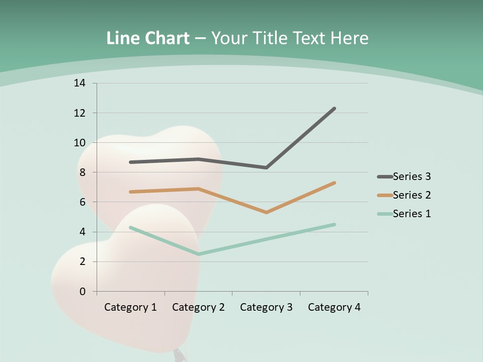 A Pink Heart Shaped Balloon Floating In The Air PowerPoint Template