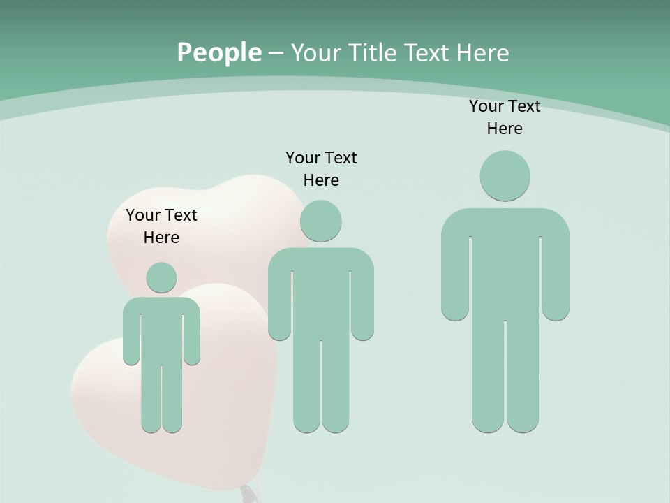 A Pink Heart Shaped Balloon Floating In The Air PowerPoint Template