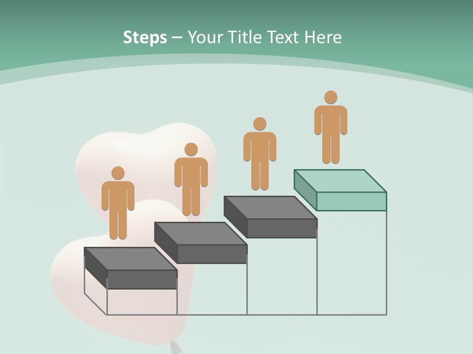 A Pink Heart Shaped Balloon Floating In The Air PowerPoint Template