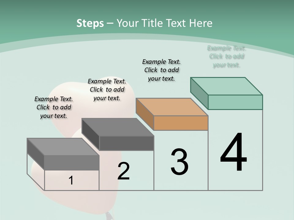 A Pink Heart Shaped Balloon Floating In The Air PowerPoint Template