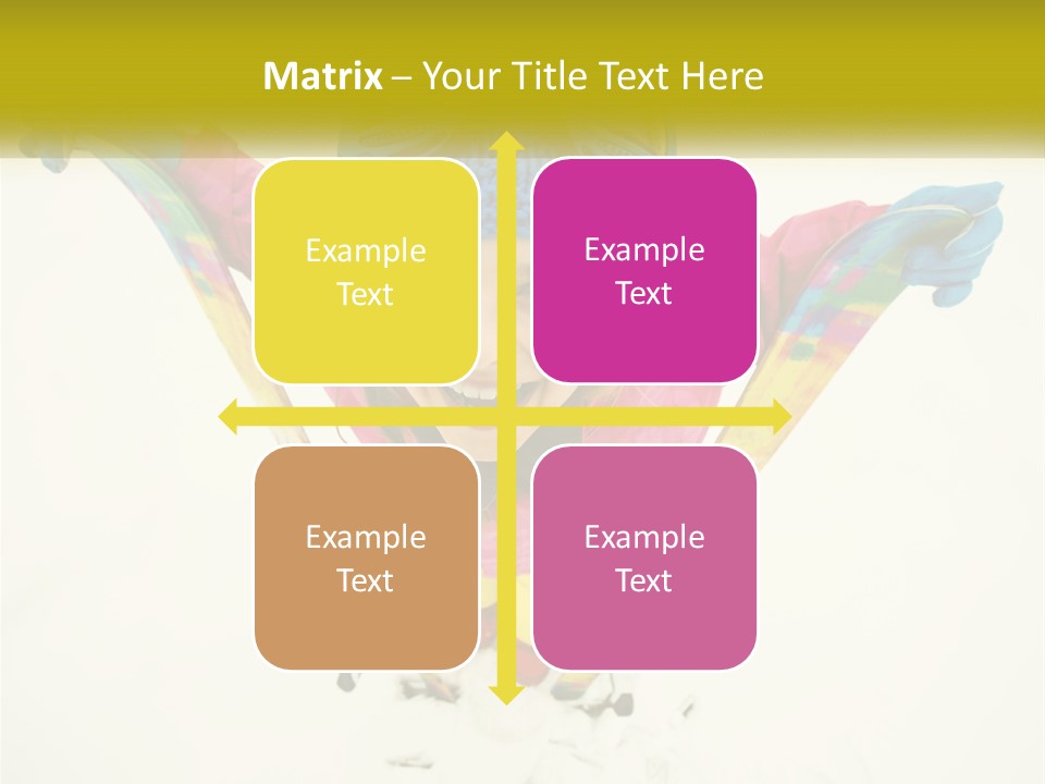 A Young Girl Wearing Skis And Holding Ski Poles PowerPoint Template