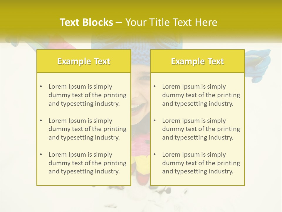 A Young Girl Wearing Skis And Holding Ski Poles PowerPoint Template