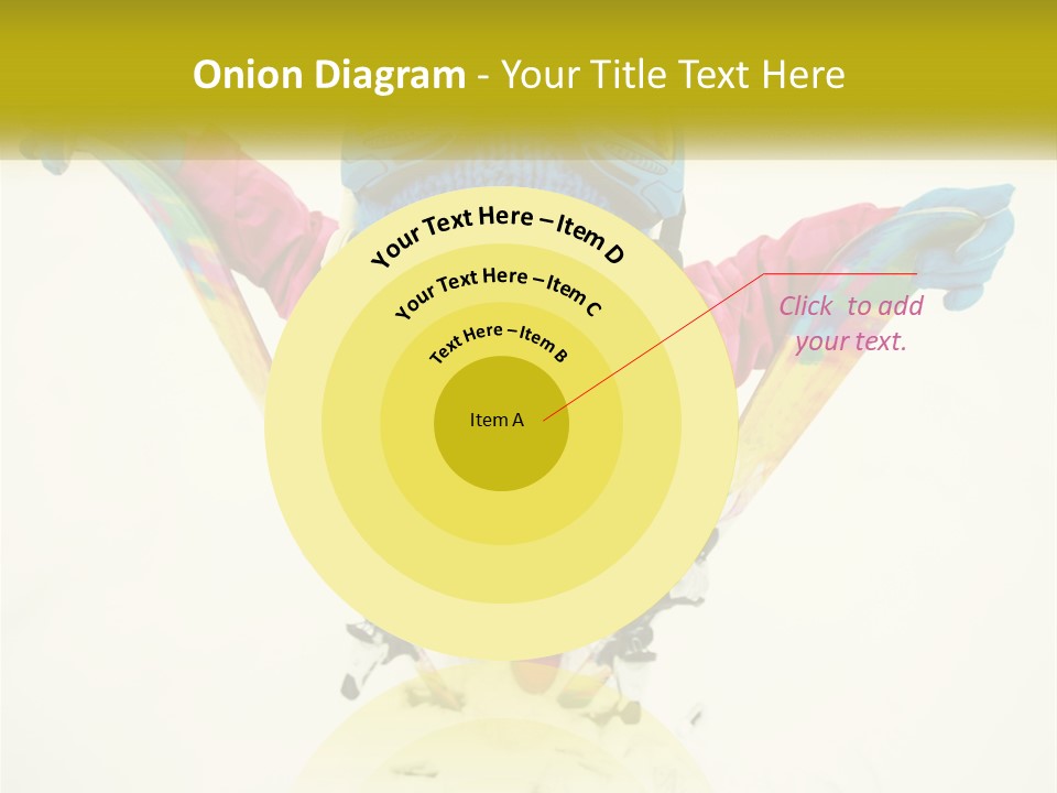 A Young Girl Wearing Skis And Holding Ski Poles PowerPoint Template