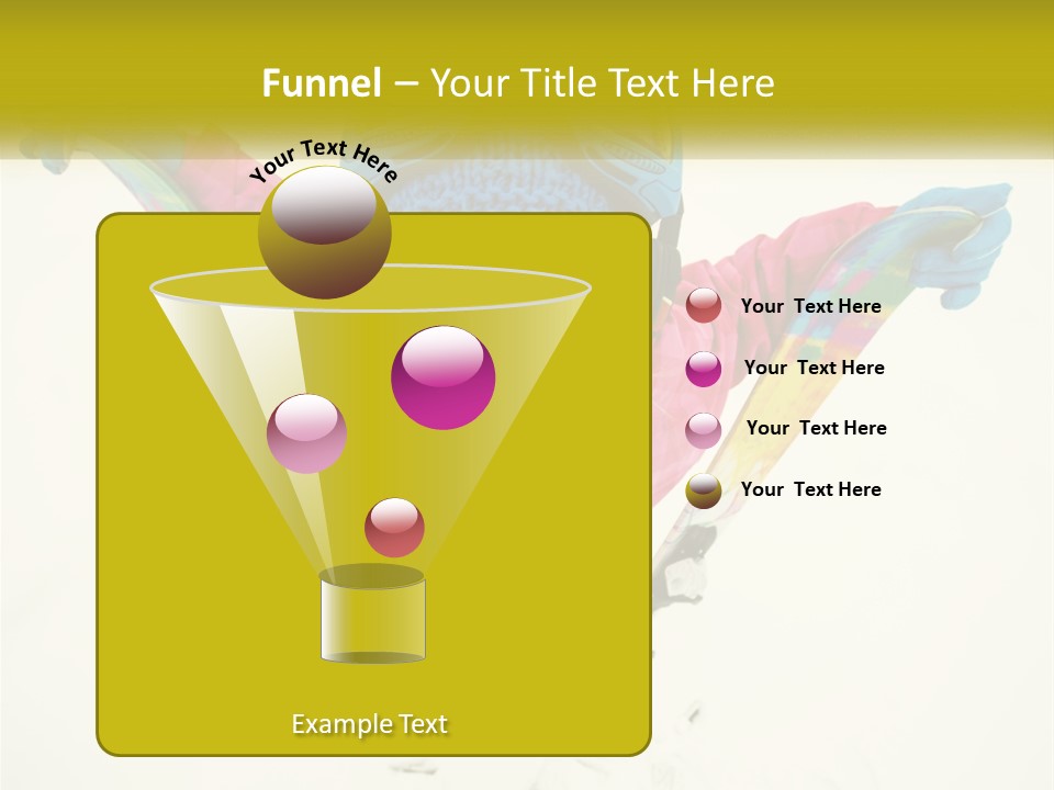 A Young Girl Wearing Skis And Holding Ski Poles PowerPoint Template