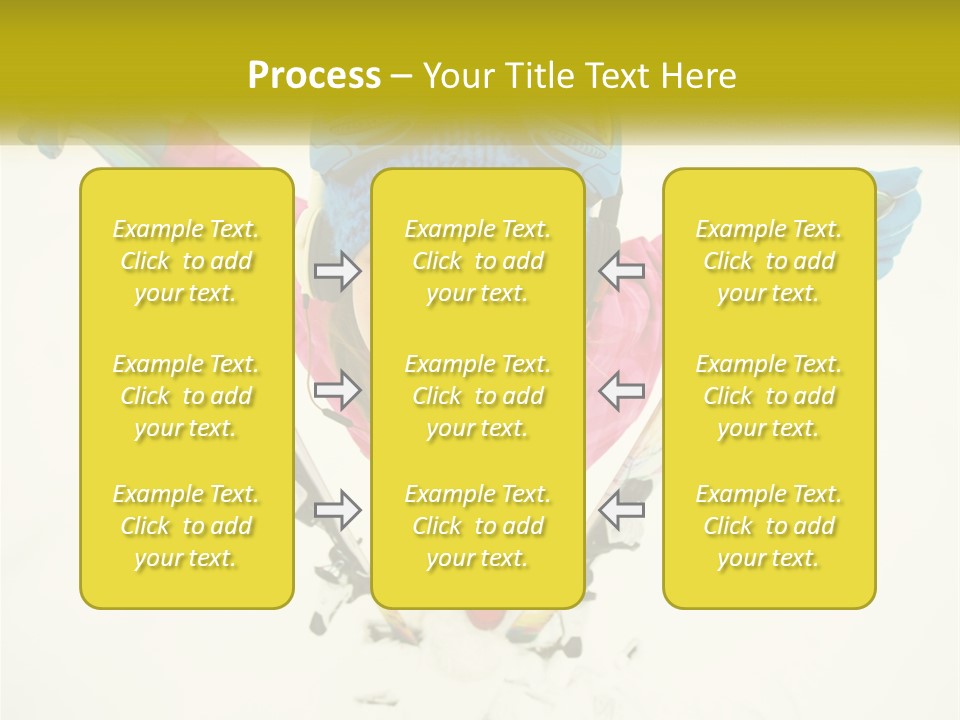 A Young Girl Wearing Skis And Holding Ski Poles PowerPoint Template