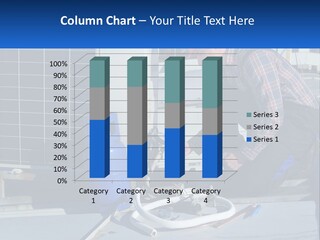A Man Working On The Roof Of A Building PowerPoint Template