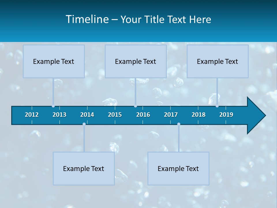 A Blue Background With Bubbles Of Water PowerPoint Template