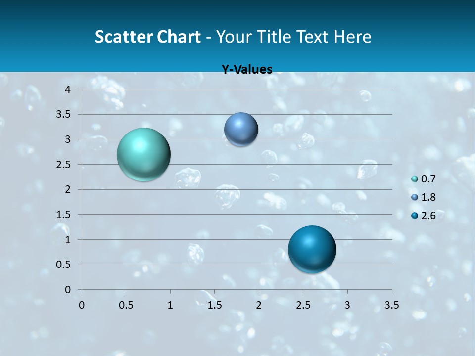 A Blue Background With Bubbles Of Water PowerPoint Template