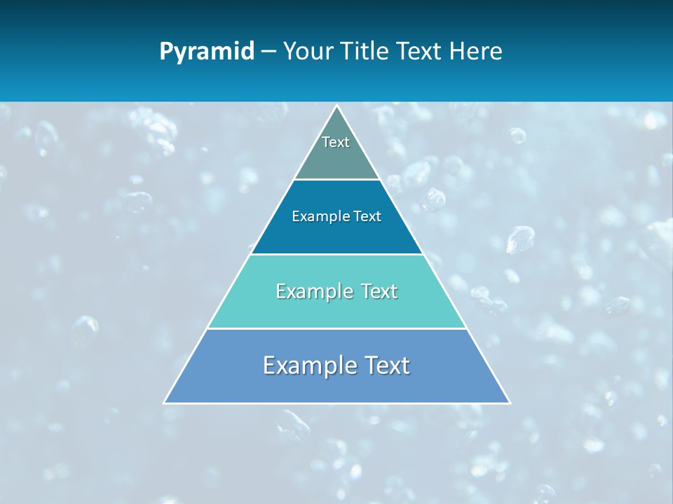 A Blue Background With Bubbles Of Water PowerPoint Template