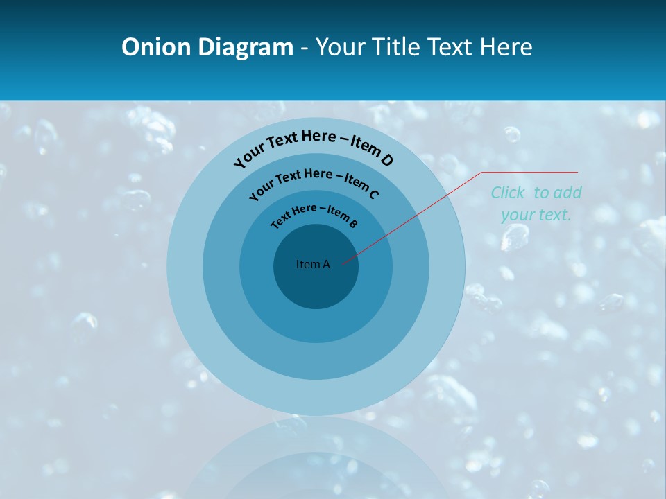 A Blue Background With Bubbles Of Water PowerPoint Template