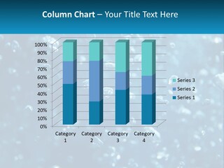 A Blue Background With Bubbles Of Water PowerPoint Template
