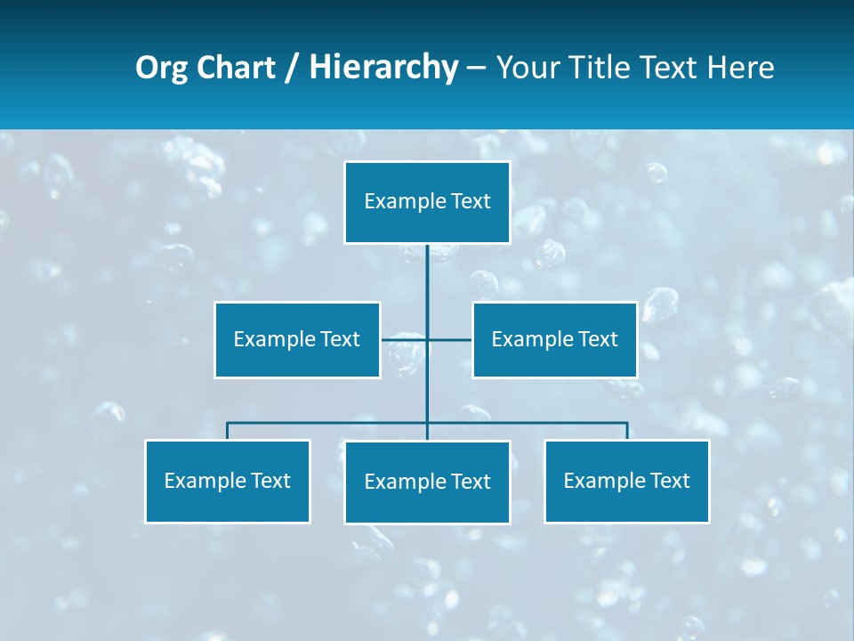 A Blue Background With Bubbles Of Water PowerPoint Template