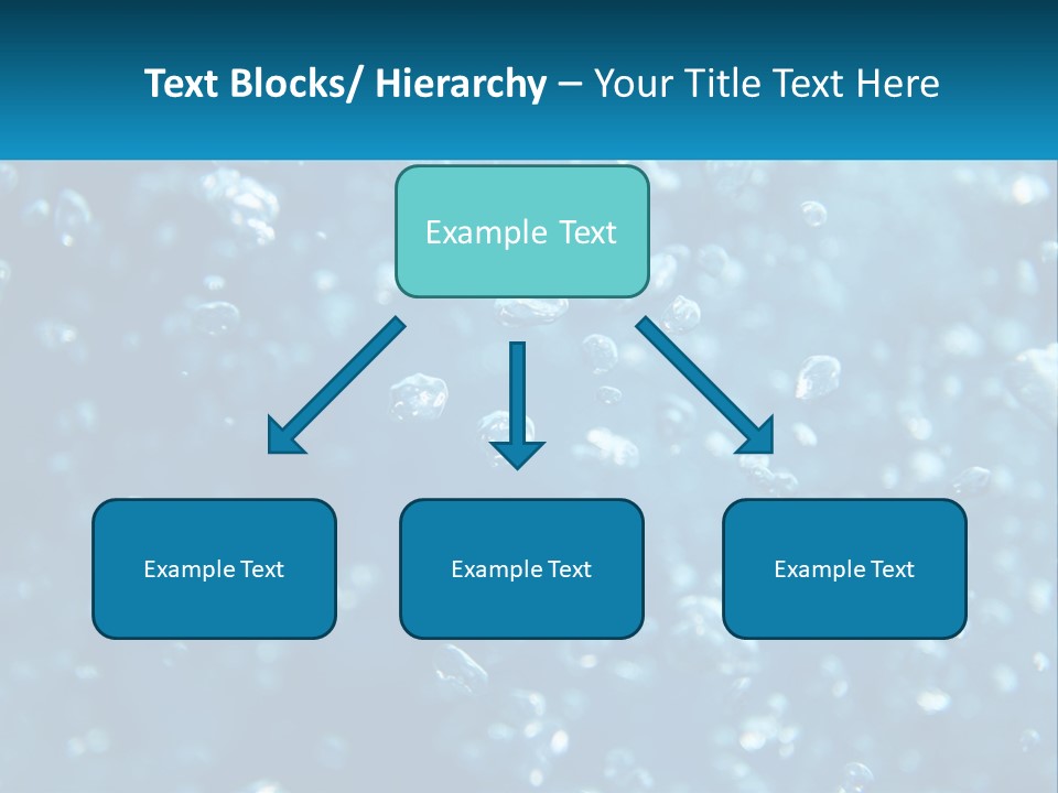 A Blue Background With Bubbles Of Water PowerPoint Template