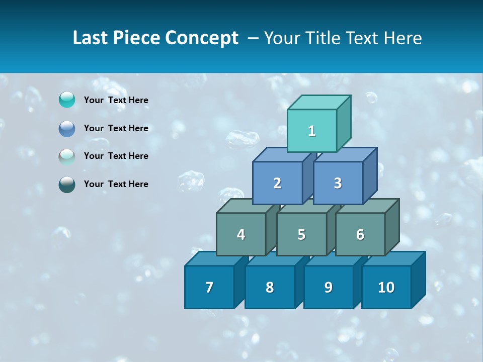 A Blue Background With Bubbles Of Water PowerPoint Template