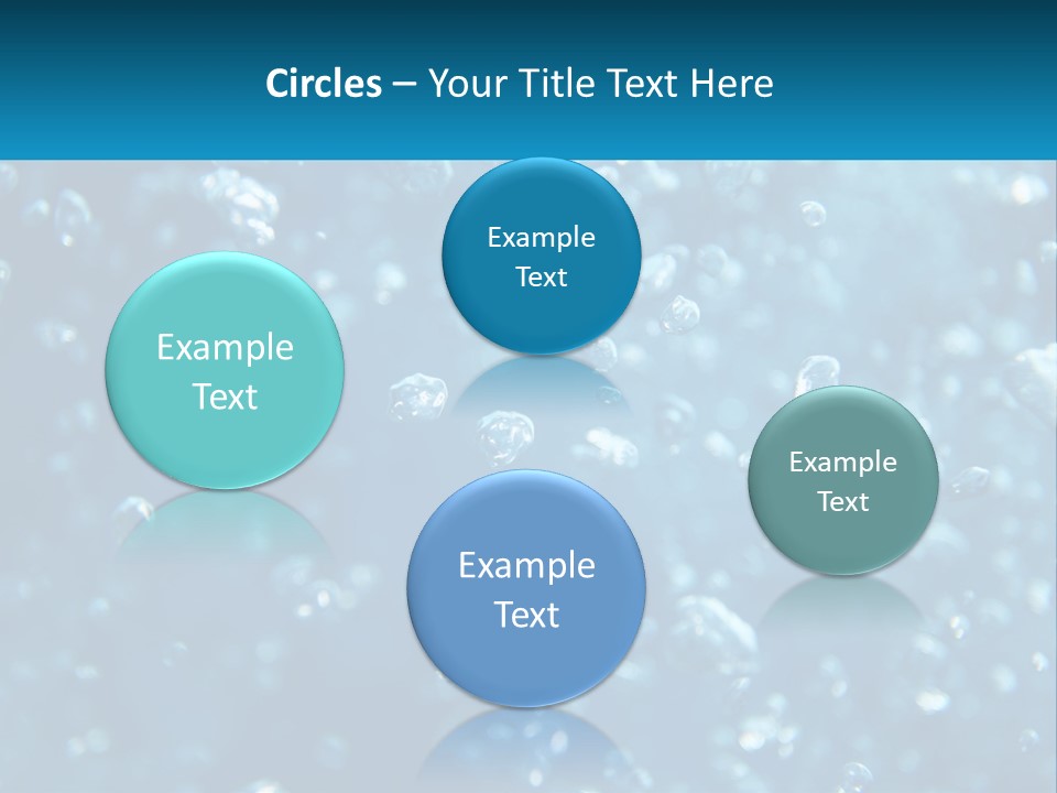 A Blue Background With Bubbles Of Water PowerPoint Template