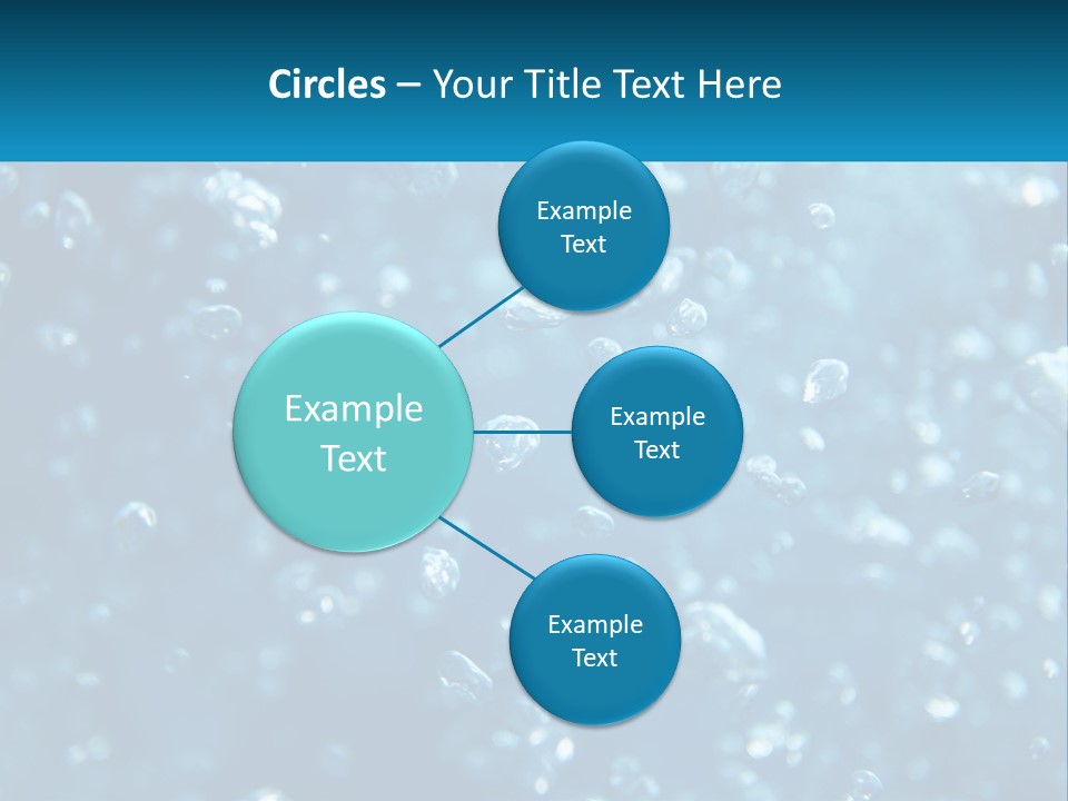 A Blue Background With Bubbles Of Water PowerPoint Template